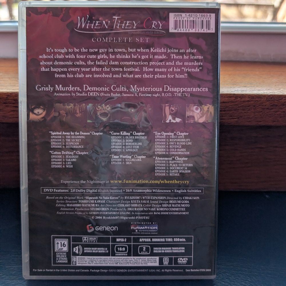 When They Cry Complete DVD Set - 6 Discs - Picture 2 of 8